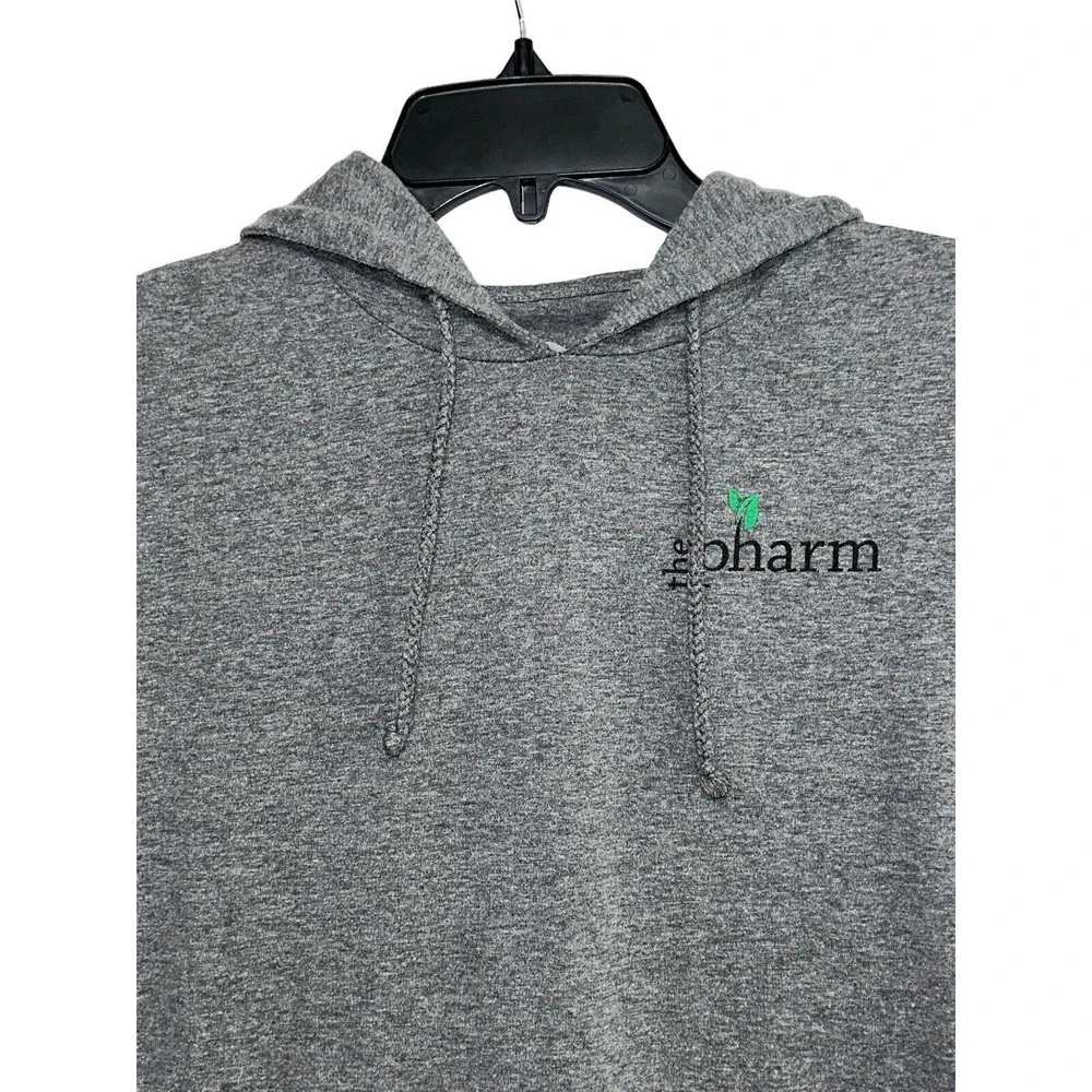 Sportiqe Hoodie Sweatshirt Mens XS The Pharm Gray Drawstring Lightweight‎ Hoodie